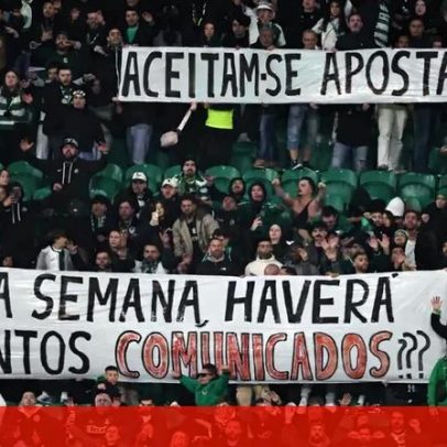 Juve Leo mostra tarja ao Benfica; esta semana esperam-se novos comunicados