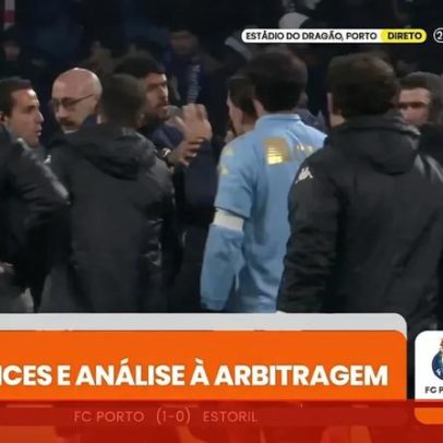 Novas imagens mostram confusão no relvado após FC Porto-Estoril