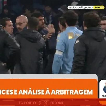 Novas imagens mostram confusão no relvado após FC Porto-Estoril