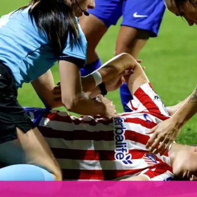 Jogadora de 21 sofre lesão grave e colapsa em jogo da Liga dos Campeões