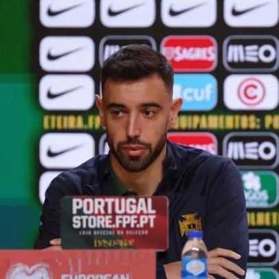Bruno Fernandes treina pela seleção com apenas nove jogadores