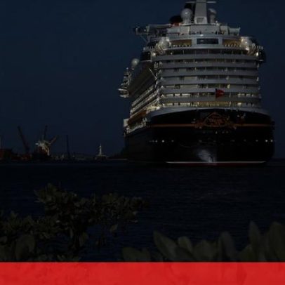 Idoso desaparece no mar após queda de cruzeiro da Disney