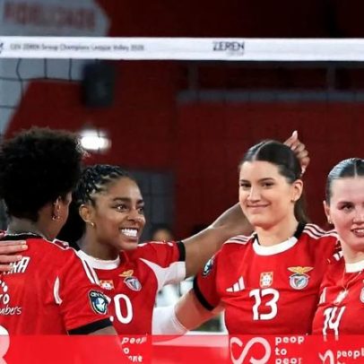 Benfica avança à fase de grupos da Liga dos Campeões feminina de voleibol