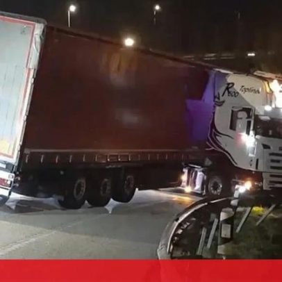 Despiste de camião provoca colisão na A1 em Coimbra