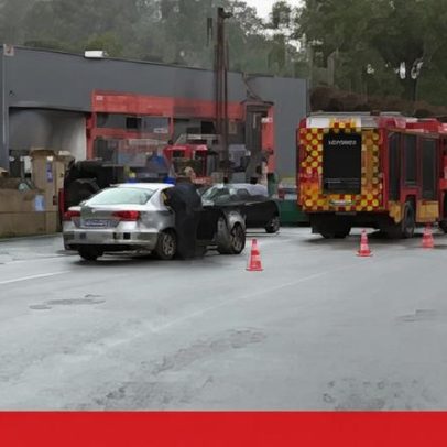 Alerta de vizinho salva oficina de automóveis