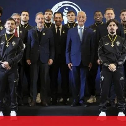 Marcelo encerra ciclo vitorioso com homenagem aos campeões da Liga das Nações