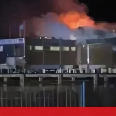 Incêndio atinge restaurante na Meia Praia, Lagos