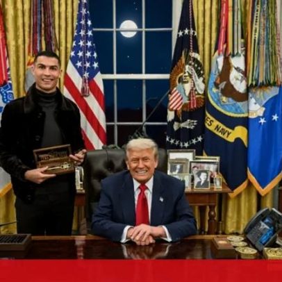 Primeiras fotos de Cristiano Ronaldo e Donald Trump na Casa Branca são divulgadas
