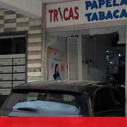 Idoso despista-se e invade papelaria em Loures