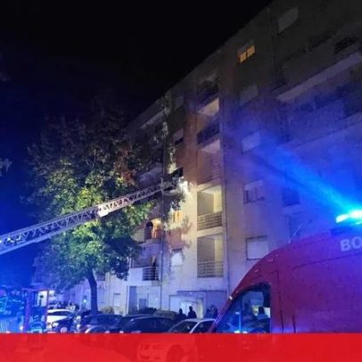 Incêndio destrói parcialmente apartamento em Gaia