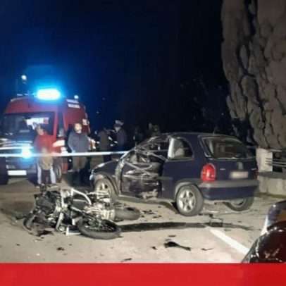 Dois feridos graves em colisão entre mota e carro em Arouca