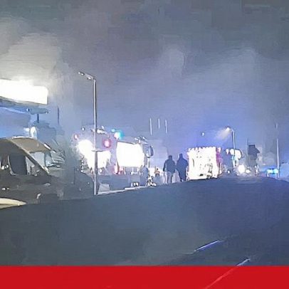 Incêndio atinge oficina de automóveis em Barcelos