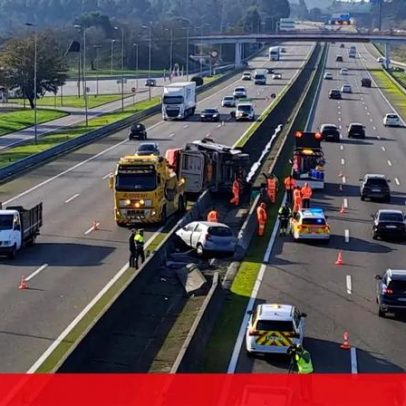 Dois feridos em colisão entre carro e camião na A3
