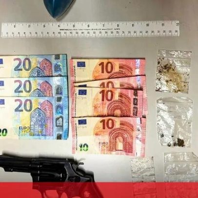 Traficante detido a vender droga junto a concerto de música