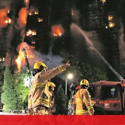 Incêndio em arranha-céus Hong Kong agravado por painéis de isolamento e andaimes