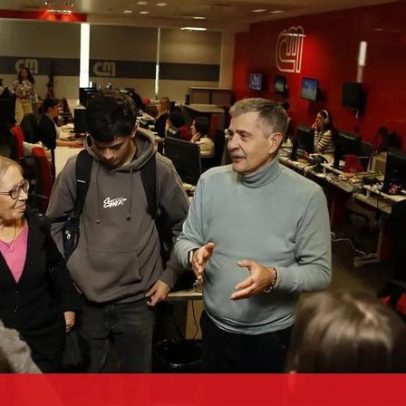 Alunos de jornalismo da Lusófona visitam redação e estúdios da Medialivre