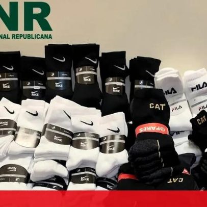 GNR fiscaliza transporte de meias contrafeitas