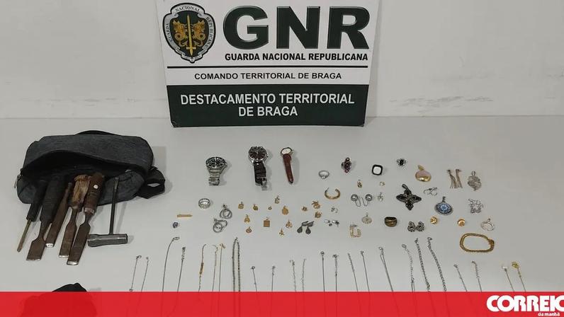GNR recupera joias roubadas em Braga