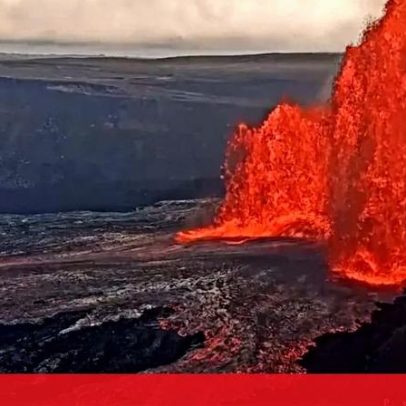 Kilauea volta a entrar em erupção com lava visível