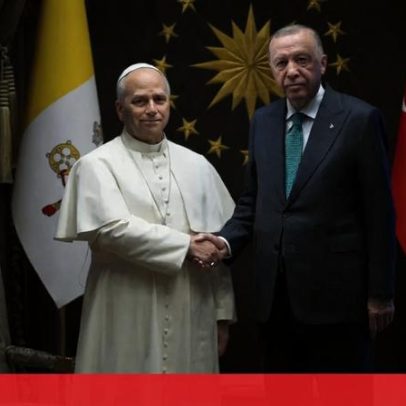 Encontro entre o Papa Leão XIV e o presidente da Turquia