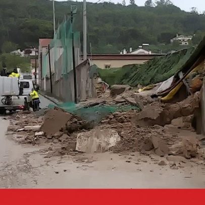 Mau tempo provoca estragos no campo do Botafogo de Cabanas