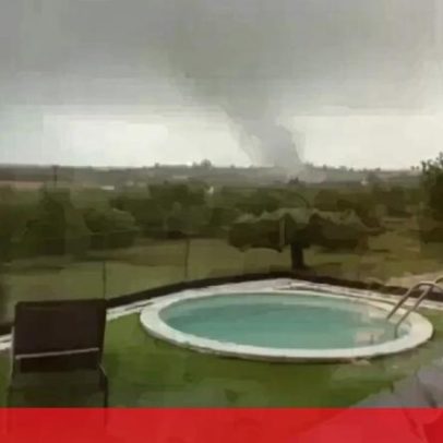 Tornado atravessa Albufeira, mostram imagens