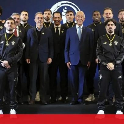 Marcelo encerra ciclo vitorioso com homenagem aos campeões da Liga das Nações
