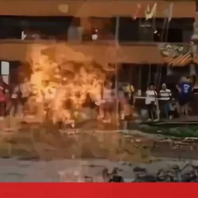 Vulcão de lama entra em erupção em Taiwan