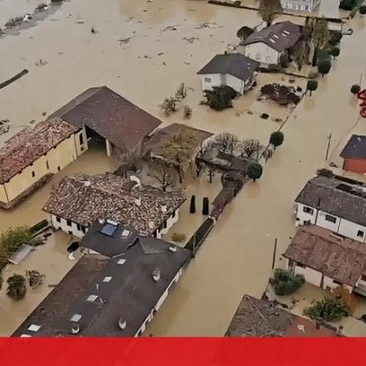 Chuvas intensas provocam inundações em Itália