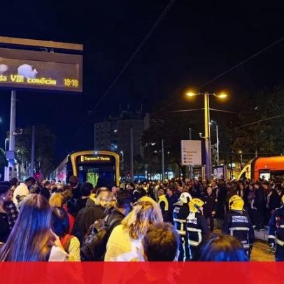 Mulher colhida pelo metro em Matosinhos