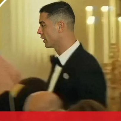 Cristiano Ronaldo chega para jantar com Trump, em vídeos