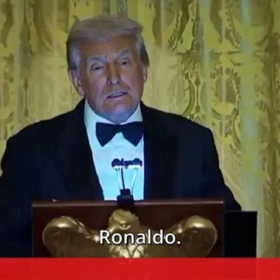 Trump agradece a Cristiano Ronaldo pela presença no jantar