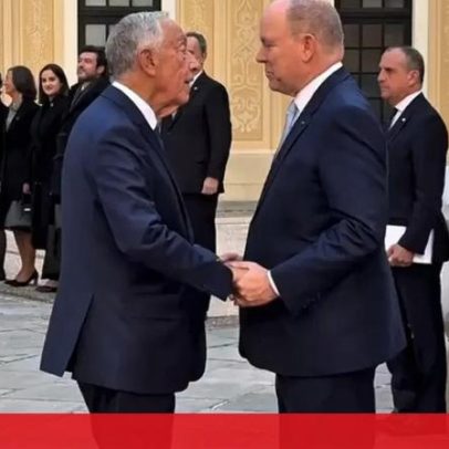 Marcelo Rebelo de Sousa é recebido pelos príncipes de Mónaco