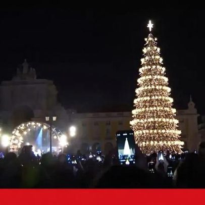 Lisboa inicia época festiva com a iluminação das luzes de Natal