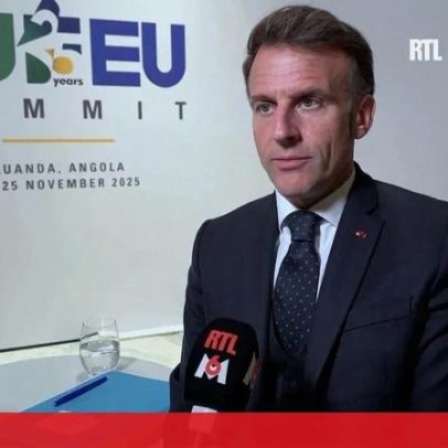 Macron vê plano dos EUA como passo na direção da paz
