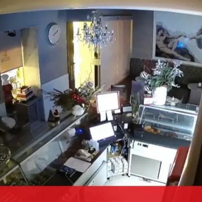 Ladrão encapuzado assalta padaria em Lousada, videovigilância mostra imagens