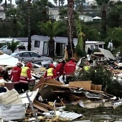 Hospital de Faro recebe seis feridos por fenómeno de vento em Albufeira
