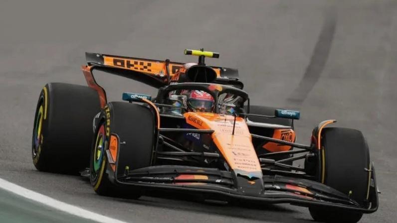 Lando Norris em apuros
