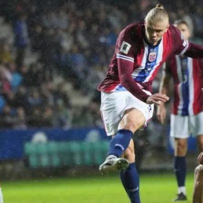 Haaland brilha e Noruega vence Estónia
