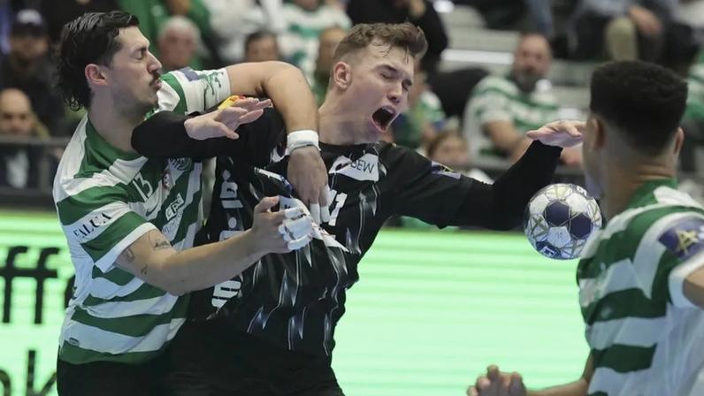 Sporting sofre derrota diante do líder Füchse na Liga dos Campeões