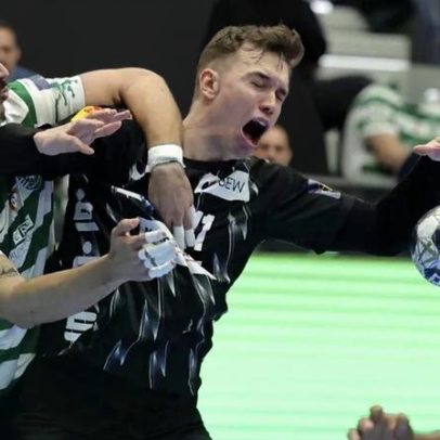 Sporting perde diante do líder Füchse na Liga dos Campeões