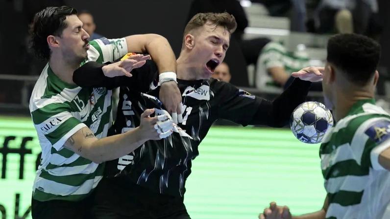 Sporting perde diante do líder Füchse na Liga dos Campeões