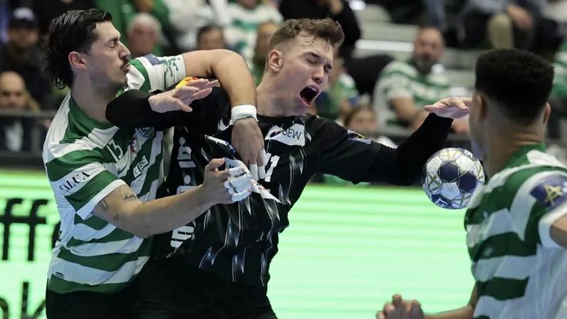 Sporting perde diante do líder Füchse na Liga dos Campeões
