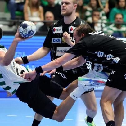 Sporting perde por 37-38 frente ao Füchse num duelo apelidado Muro de Berlim