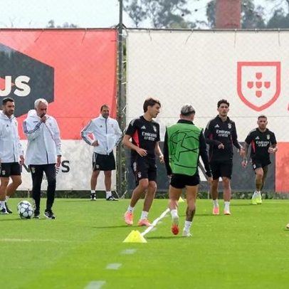 Plantel do Benfica goza três dias de folga