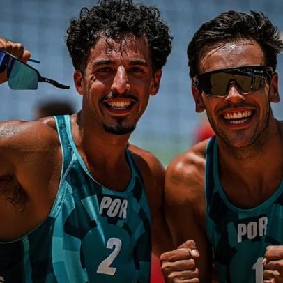 João Pedrosa e Hugo Campos vencem na estreia no Mundial de voleibol de praia