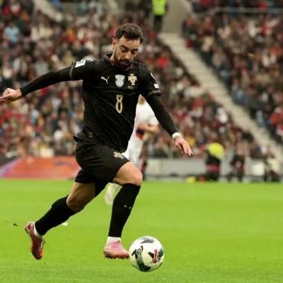 Bruno Fernandes: só faz falta quando não está; seria alvo de críticas na Irlanda