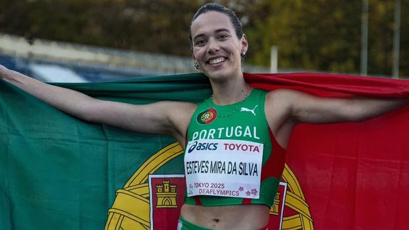 Surdolímpicos: Margarida Silva conquista prata nos 1.500 metros • Foto: Federação Portuguesa de Atletismo