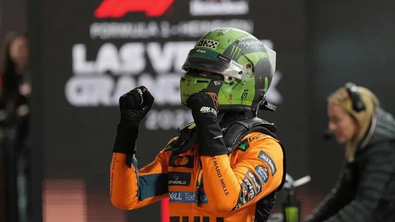 Norris fez o melhor tempo nas qualificações no Circuito de Rua de Las Vegas
