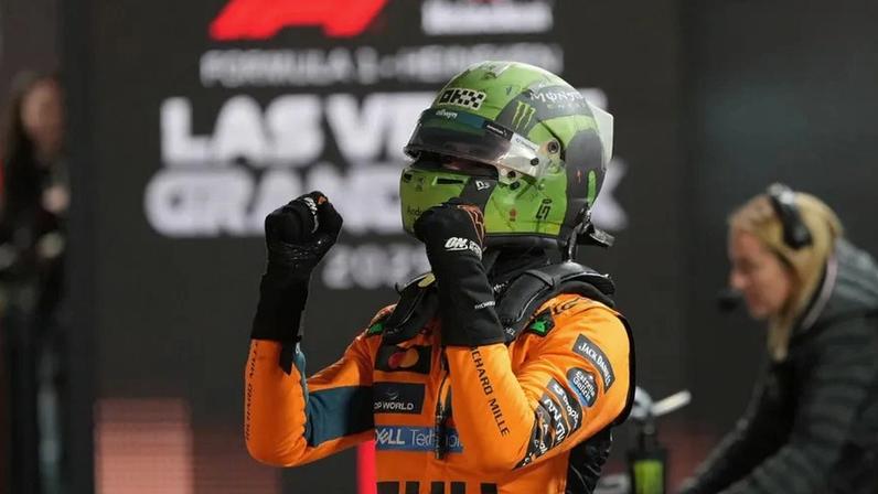 Norris fez o melhor tempo nas qualificações no Circuito de Rua de Las Vegas